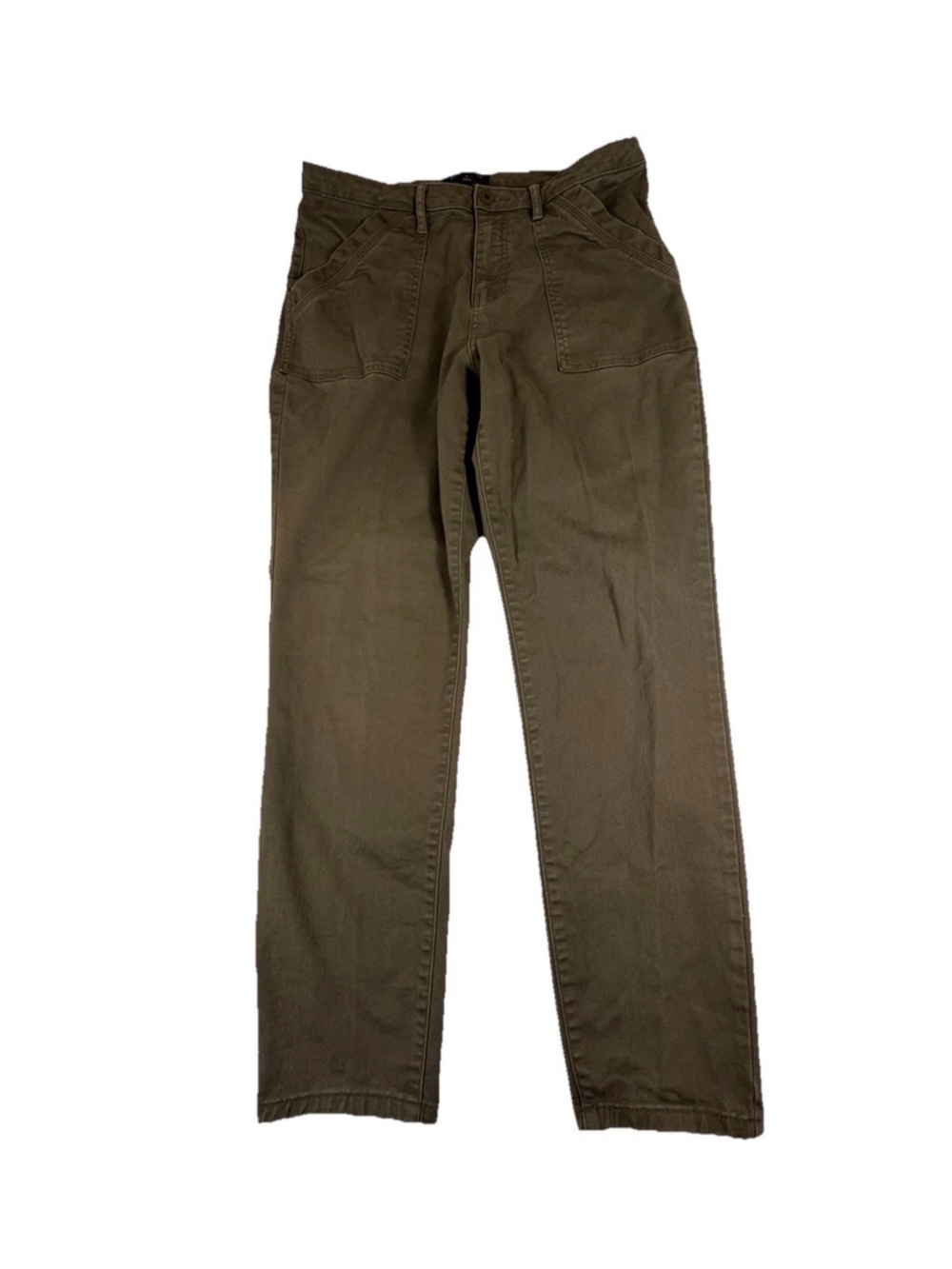 Banana Republic Olive Utility Straight-Leg Trousers